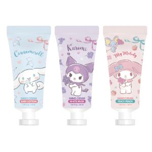1+1 산리오 퍼퓸 핸드크림 로션 30ml 시나모롤 포차코 헬로키티 쿠로미 폼폼푸린 마이멜로디