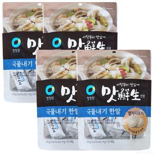 청정원 맛선생 멸치 디포리 국물내기 한알 100g 4개
