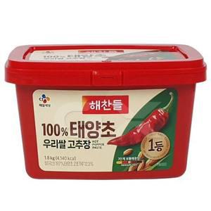 해찬들 우리쌀로 만든 태양초 고추장 1.8kg 무료배송 gx