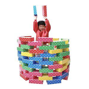 에듀 종이 벽돌블록 대 오색 20Pcs (WFFS3D9)