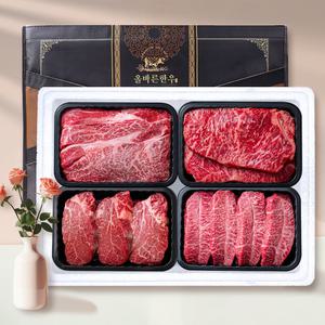 올바른한우 선물세트 1등급 구이세트 1.2kg(등심300g+채끝300g+안심300g+특수부위300g)