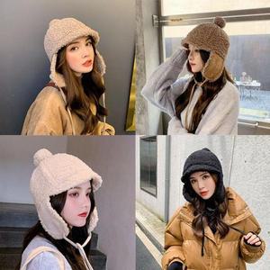 군밤 귀도리 모자트 모자귀 겨울 트래퍼햇