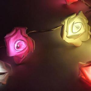 [BZI2LLML_51AJ]LED 건전지 벽장식조명 장미꽃 장미조명