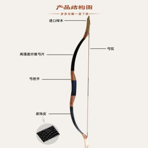 EaJ 국궁활 양궁용품 화살 전통 스포츠게임 전통활쏘기 현무궁 보호 그레이/활 오른손잡이 연습
