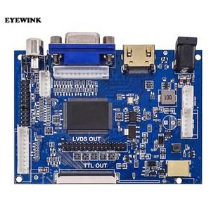 LCD 디스플레이 TTL LVDS 컨트롤러 보드, HDMI VGA 2AV 50 핀, AT070TN90 92 94 지지대, 자동 VS-TY2662-V1