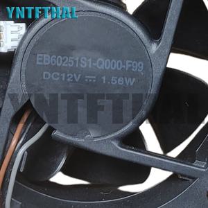 6025 EB60251S1-Q000-F99 DC 12V 1.56W 3 핀 냉각 FAN 60x60x25mm 6cm