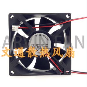 FD1280-S0012E 섀시 냉각 FAN DC12V 0.28A DC 8 CM/cm