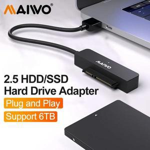 MAIWO 외장 수납함 HDD 케이스 SATA 5Gbps 2.5 인치 SSD 하드 드라이브 디스크 박스 PC 노트북용 인클로저