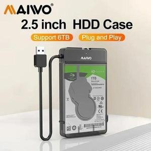MAIWO 2.5인치 USB3.0 HDD 케이스 노트북 하드 드라이브 외부 상자 SSD 솔리드 스테이트 기계식 SATA 직렬