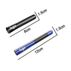 자동차 지붕 안테나 탄소 섬유 아우디 Q2 배지 라디오 공중 FM/AM 금속 수신 숏 스터비 마스트 8 cm 12cm