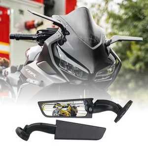 용품 오토바이 미러 수정 된 바람 날개 혼다에 대 한 가변 회전 백 1000RR 600RR CBR 250R 300R 400RR