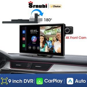 Srnubi 차량용 DVR 와이파이 블루투스 AUX FM 대시 캠, GPS 네비게이션, 24 시간 주차 모니터, 비디오 녹음