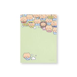 망그러진곰 망곰이 직사각 연두 비접착 떡메모지 100매 1개