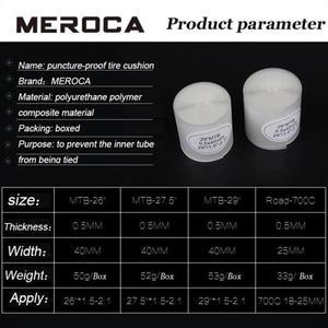 자전거수리도구 MEROCA 2pcs 자전거 타이어 라이너 펑크 방지  보호 패드 700C 26 27.5 29 인치 MT 도로