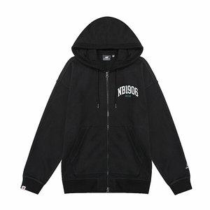 NB 뉴발란스 그래픽 1906 프렌치테리 남성 여성 공용 후드집업 후드자켓 후디 블랙 NBMDD23123-19