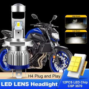 오토바이조명 1pcs CANbus 6800lm Yamaha MT07 바이크 오토바이 H4 LED 렌즈 헤드 라이트  로우 빔 카페 레