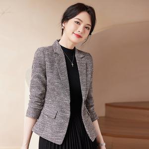 여성자켓 가을 양복 코트 상의 숏 가디건 정장 슬림 패션 심쿵희망