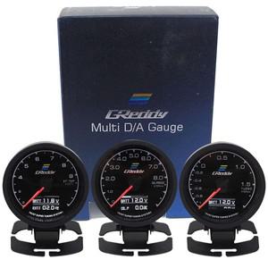 Greddi 게이지 62mm 7 색 부스트 게이지 자동차 미터 멀티 DA LCD 디스플레이 오일 프레스 RPM 터보 진공