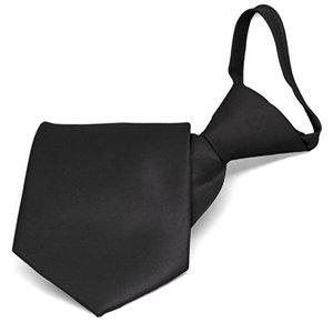 남녀공용 정장 교복 자동 넥타이 블랙 조문-WFHAHBZ