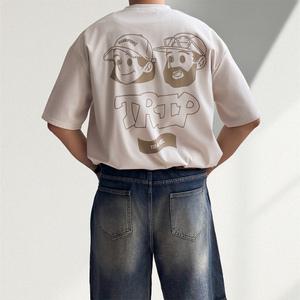 [1+1] 베지터 냉감 아이스 쿨링 프린팅 반팔티 3컬러 데일리룩 커플 휴양지 바캉스