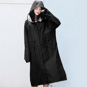 레인코트 XL 블랙 장마 야외 등산 스포츠 (WFHRWVI)