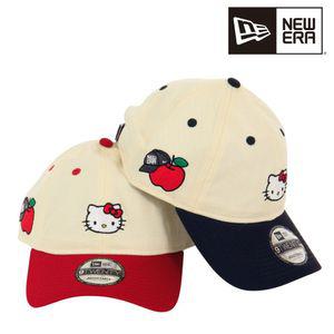 NEW ERA 캡 모자 9TWENTY 헬로 키티 콜라보 야구모자 남여공용