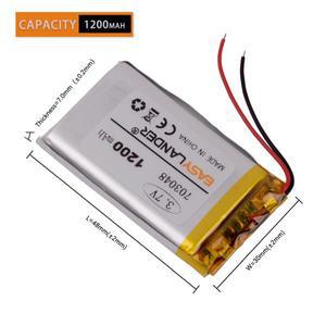 703048 3.7V 1200mAh 충전식 리튬 이온 Li-Po 폴리머 배터리
