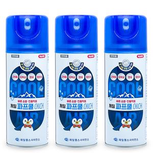 파스 제일 파프쿨 에어 180ml x 3개 어린이 뿌리는파스 소염 진통 근?통 타박상 복숭아향