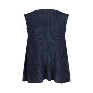 25SS 플리츠플리즈 민소매 티셔츠 PP56JT28214 BLUE BLACK DOM