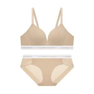 [국내매장판] 코데즈컴바인 INNERWEAR 톤온톤 컬러밴딩 노와이어 브라팬티세트_스킨 CCWRPB52SK 116500