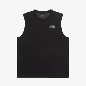 노스페이스 남여공용 냉감 기능성 민소매 나시티셔츠 25SS 남성 바스크 슬리브리스 NT7VR04A BLK