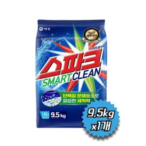 스파크 스마트클린 가루형 세탁세제 9.5kg 1개 일반 드럼 겸용