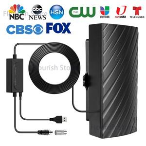 UHD안테나 TV 실내 지상파 수신기 6000 마일 39DBI 디지털 TV 안테나 HDTV 증폭 4K 1080P 방수 야외 실내