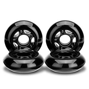 논몬 4팩 72mm/80mm 인라인 스케이트 휠 - 85A 롤러 블레이드, 러기지, 스쿠터용 트레이닝 실내, 실외, 하키