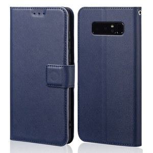 갤럭시 노트 8 케이스 플립 가죽 케이스, 갤럭시 노트 8 SM-N9500 휴대폰 케이스, 부드러운 실리콘 후면 커버, 카드 홀더