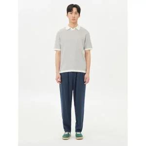 TOPTEN 남성) 리넨 레이온 와이드 크롭 팬츠_MSE2PP1601