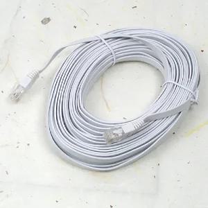 Coms 랜케이블(CAT6 Direct 플랫형) 15M 다이렉트 랜선 LAN RJ45 렌선 LAN캐이 인터넷 케이