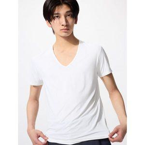 유니클로 에어리즘 반팔 런닝 티셔? 메리야스 쿨링 냉감 여름 시원한 가벼운 V넥T