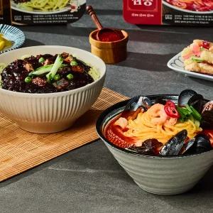 맛다움 프리미엄 짜장면 1팩+짬뽕 1팩