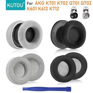 KUTOU 교체용 이어패드 AKG K701 K702 Q701 Q702 K601 k612 k712 프로 헤드폰 이어 패드 쿠션 커버 액세서