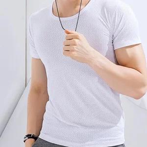 남성티셔츠 냉감티셔츠 아이스티셔츠 냉티셔츠 매쉬소재 남자티셔츠 쿨 얼음티셔츠 매쉬티셔츠 남성 기능성 티셔츠 반팔티 운동복