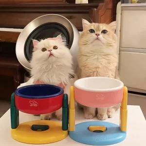 1구 흡착 높이조절 분리형 강아지 고양이 개 밥그릇 물그릇 길고양이 길냥이 식기 수반