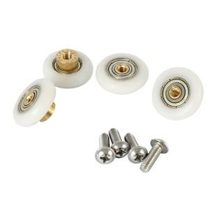 10pcs 샤워 도어 롤러 풀리 욕실 슬라이딩 유리 휠 액세서리 (19mm -27mm)