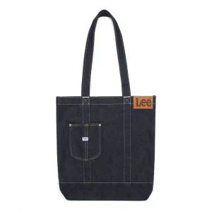 LEE 셀럽픽 빈티지 로고 로코 포켓 에코백 인디고 다크 LE2501BG02ID 76255