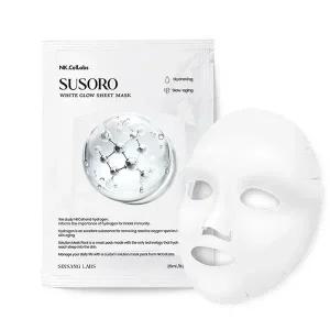 SUSORO 얼굴팩 콜라겐 마스크 팩 시트 히알루론산 백광 수분 탄력 진정 25ml 10개입