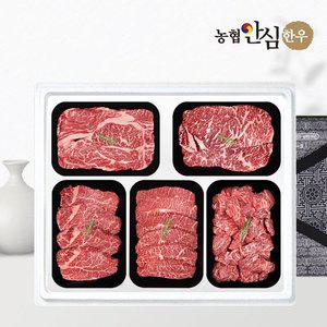 갤러리아 [농협안심한우] 1등급 한우 선물세트 구이정육1호 2kg (등/채/안/특/