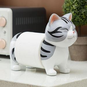 고양이 두루마리 동물 케이스 휴지 티슈 화장지 장식