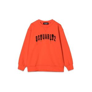 디스퀘어드 키즈 오렌지 로고 스웨트셔츠 DQ1240KD002YDQ255
