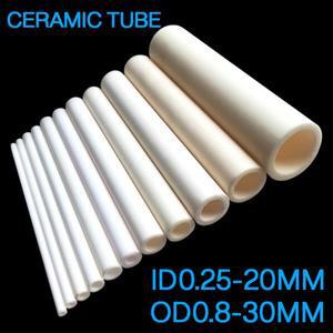 세라믹 튜브 ID 0.25-20mm 알루미늄 산화물 고온 방지 절연 중공 열전대 보호