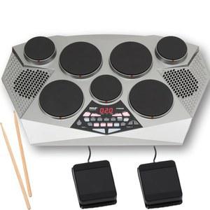 파일 프로 전자 드럼 키트 - 디지털 패널 패드 7개 하이햇 / 킥 베이스 페달 컨트롤러 USB AUX 톰스 스네어 심벌즈 PTED06